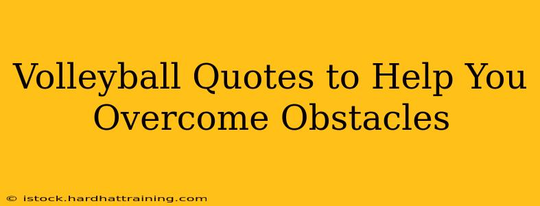 Volleyball Quotes to Help You Overcome Obstacles