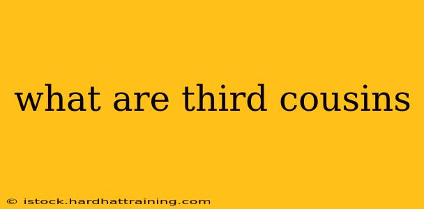 what are third cousins
