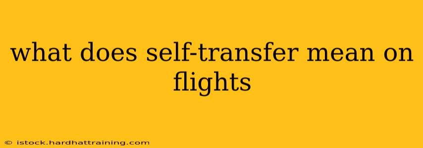 what does self-transfer mean on flights