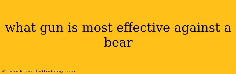 what gun is most effective against a bear