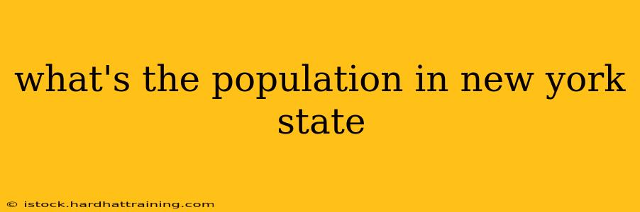 what's the population in new york state